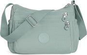 Crossbody Bags for Women Waterproof Tote Bag Casual Nylon Purse Handbag RFID Lightweight Messenger Bag - Green