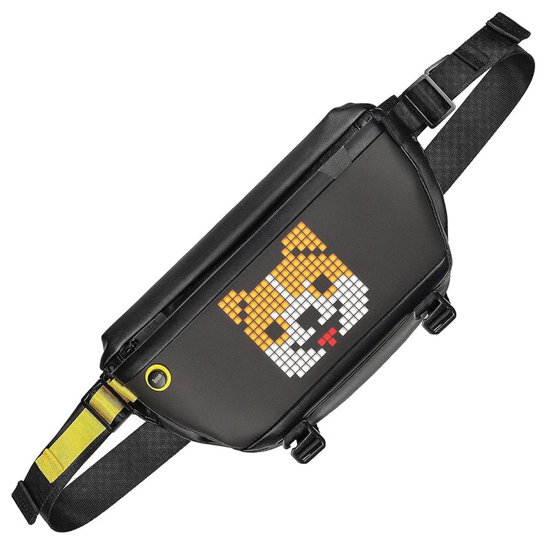 Divoom Pixoo Slingbag Shoulder Bag with LED Display, Black