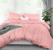 Utopia Bedding Duvet Cover Twin Size Set - 1 Duvet Cover with 1 Pillow Sham - 2 Pieces Comforter Cover with Zipper Closure - Ultra Soft Brushed Microfiber, 68 X 90 Inches (Twin/Twin XL, White) - Queen Pink