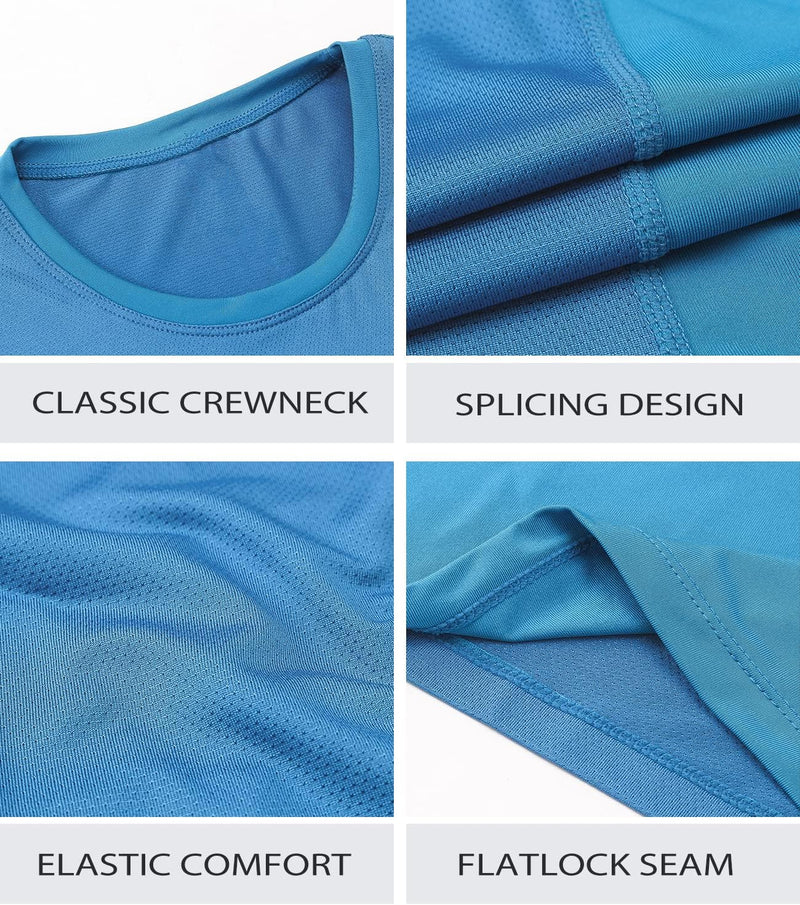 Women Workout Shirt Dry Fit Short Sleeve Sport Compression Tops Moisture Wicking Athletic T-Shirts