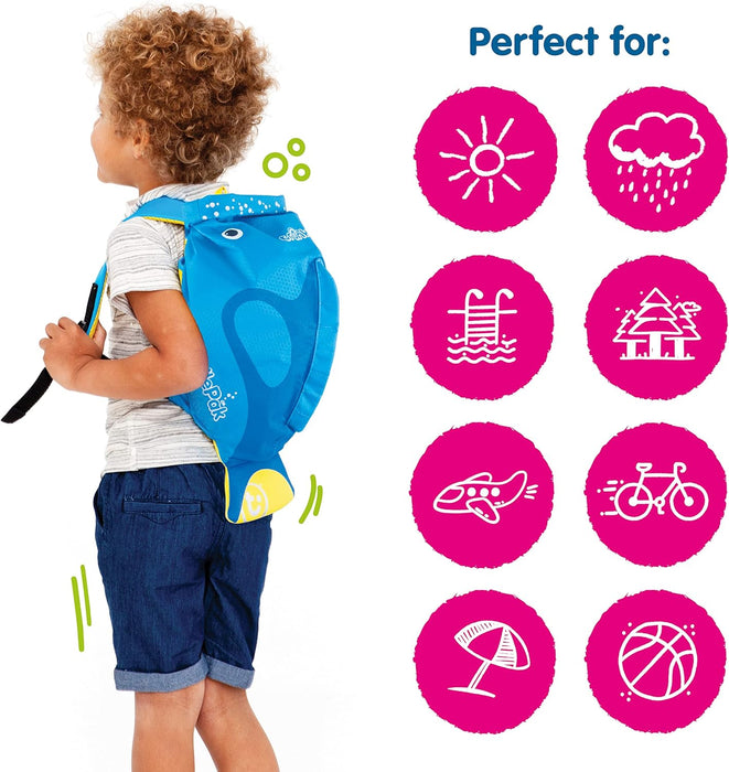 Trunki PaddlePak Waterproof Kids Swim Bag - Coral Tropical Fish (Pink)