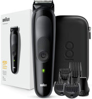 Braun Multi Grooming Kit MBMGK5, 100 Years Design Edition, 6-in-1 Mens Trimmer kit including short and long combs, hair clippers and precision trimmer - MBMGK5