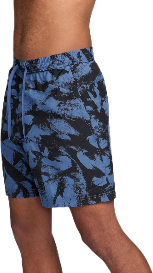 mens Dri-FIT Form 7" Ultra Light Print Shorts (pack of 1) - COMET BLUE/(BLACK)