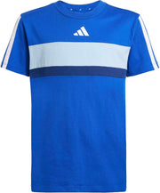 Unisex Kids Seasonal Essentials Tiberio 3 Stripes T-Shirt T-Shirt - ROYBLU/CWHITE