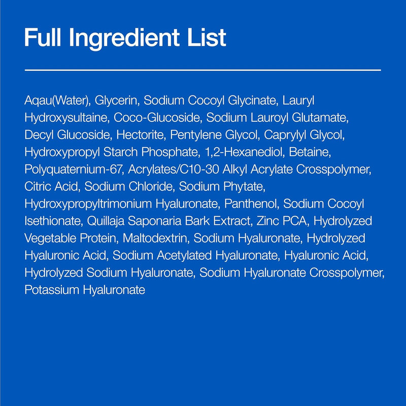 Hydrating Gentle Foaming Cleanser, Hyaluronic Acid, Glycerin, Zinc, Panthenol, Korean Face Wash for Dry Skin, for Double Cleansing, Korean Skincare (150ml/5.07fl oz.)