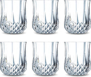FEELINGS 6 PCS Glass Tumbler Set by Addox Premium Drinking Glasses 240ml (Crystal Luxe) - Crystal Luxe