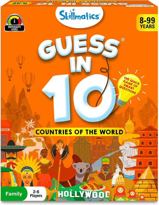 Skillmatics Guess in 10 Countries of the World, Perfect for Boys, Girls, Kids & Families Who Love Card Games, Educational Toys, Board Games, Trivia, Gifts for Ages 8, 9, 10 & Up - 5. Countries of the World
