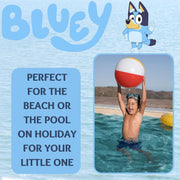Bluey Hooded Towel Boys Girls Poncho 100% Cotton Kids Beach Towel Bath Towel Swimming Wrap Changing Robe - Blue