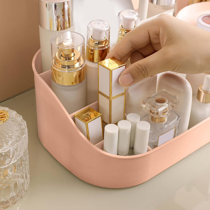 ALOXE Makeup Organizer | Makeup Box For Storage | Make Up, Cosmetic, Skincare Organiser For Women | Elegant Makeup Vanity With Transparent Drawer (Green)