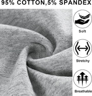 Women's Underwear, High Waist Cotton Breathable Full Coverage Panties Brief Multipack Regular and Plus Size
