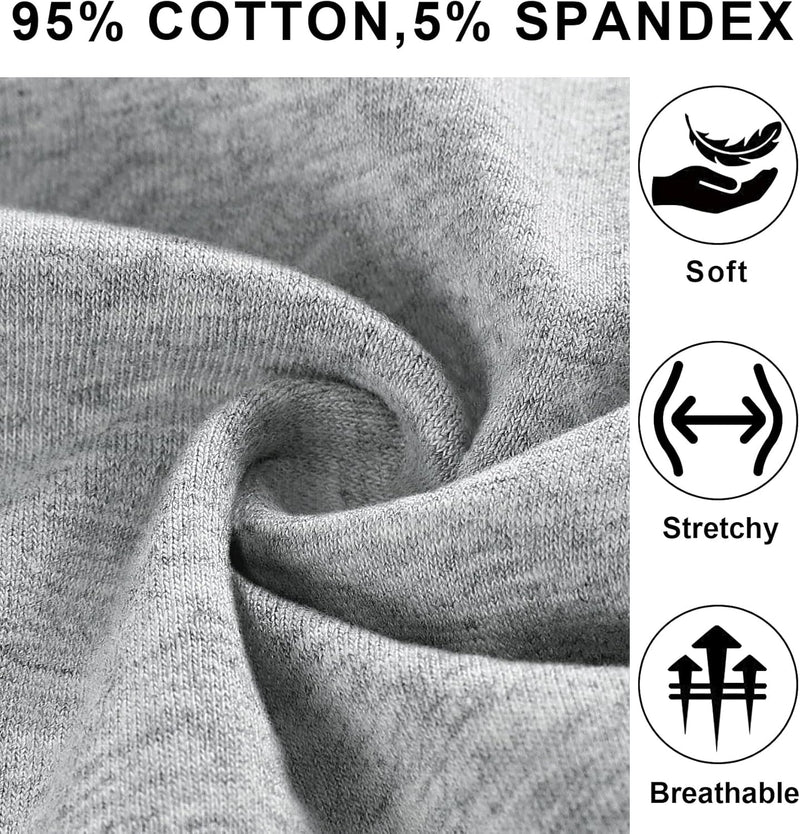 Women's Underwear, High Waist Cotton Breathable Full Coverage Panties Brief Multipack Regular and Plus Size
