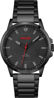Hugo FIRST Men Watch, Analog - BLACK / BLACK