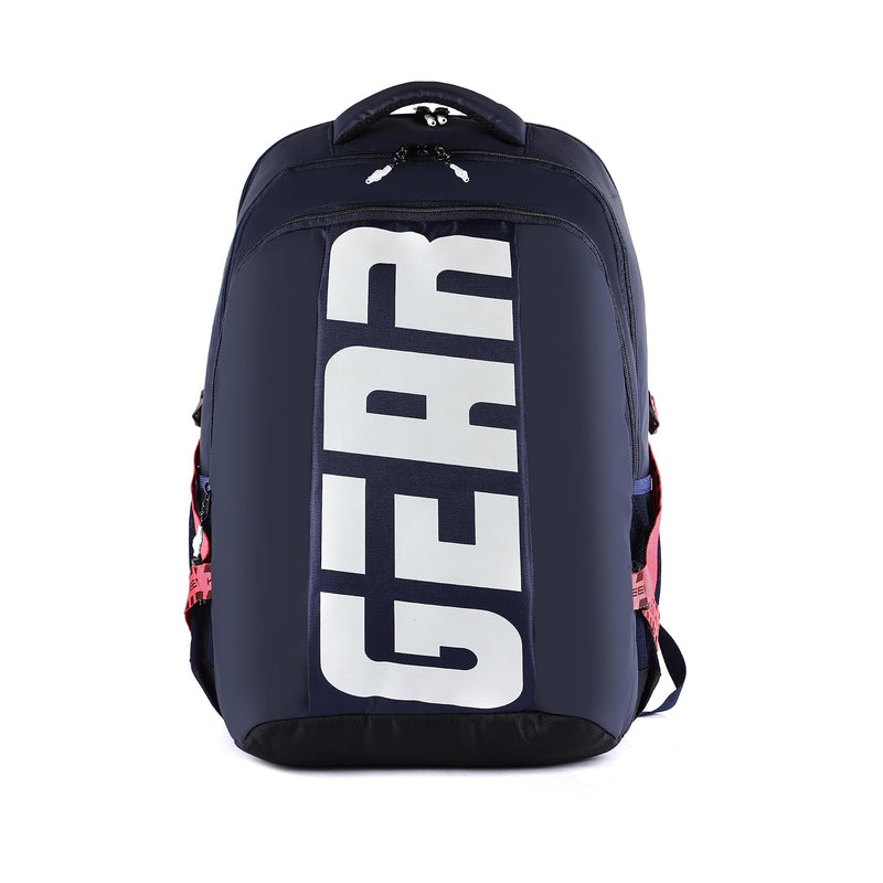 Gear MAXPRO 45L LARGE SCHOOL BAG/CASUAL BACKPACK/DAYPACK/COLLEGE BAG FOR BOYS/GIRLS (NAVY-RED)