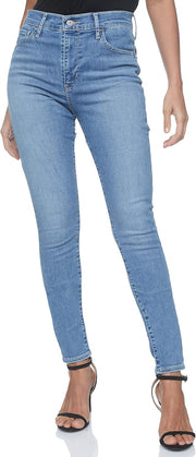 Womens 720 High Rise Super Skinny Jeans - 115 Light Indigo - Flat Finish