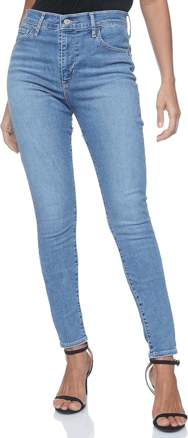 Womens 720 High Rise Super Skinny Jeans - 115 Light Indigo - Flat Finish