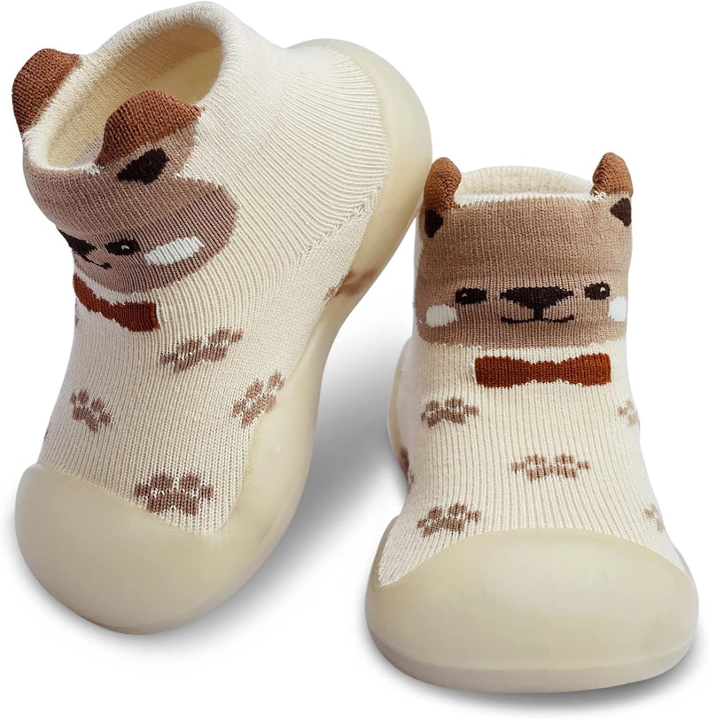 Dookeh Baby Sock Shoes Boys Girls First Walking Shoes Non-Slip Slippers Soft Sole Sneakers Toddler Infant Babygirl