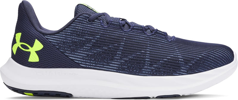Ua Charged Speed Swift mens Sneaker - (405) Washed Navy/Black/High Vis Yellow