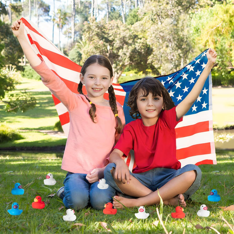 Haooryx 60PCS Mini Rubber Duckies Bath Toys