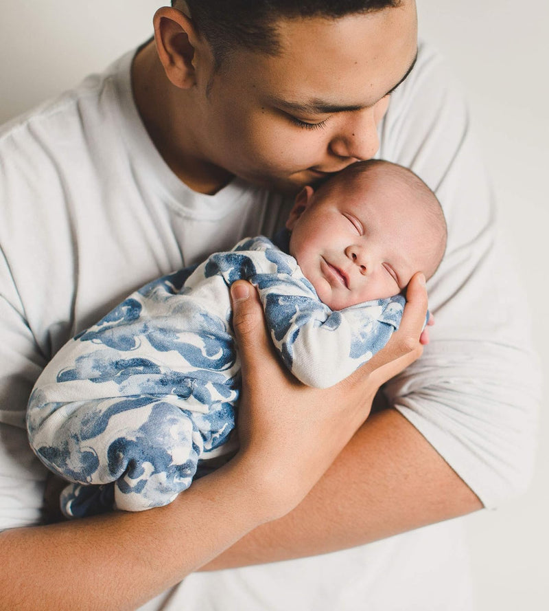 Burt's Bees Baby Unisex Baby Sleep & Play, Organic One-Piece Romper-Jumpsuit PJ, Zip Front Footed Pajama Footie