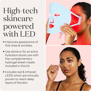 SmoothSkin Red Light Therapy for Face, Hydrate & Glow Kit, LED & Infrared Mask, Beauty Device for Youthful, Glowing Skin & Reduced Wrinkles