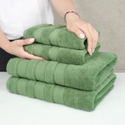 American Soft Linen GMSD 6-Piece 100% Turkish Genuine Cotton Premium & Luxury Towel Set for Bathroom & Kitchen, 2 Bath Towels, 2 Hand Towels & 2 Washcloths [Worth $72.95] - Rockridge Grey