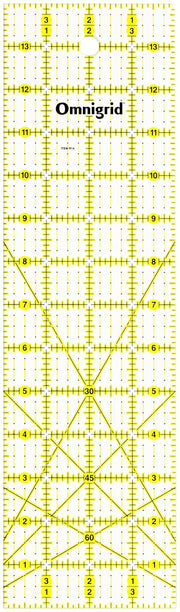Omnigrid Ruler 1x6" - Rectangle 4" x 14"