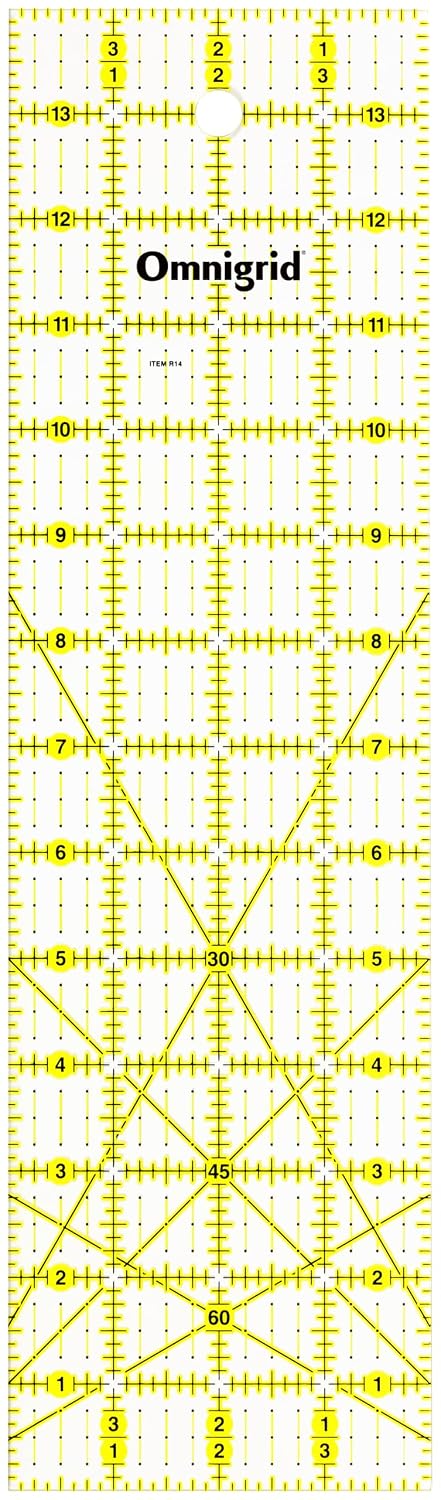 Omnigrid Ruler 1x6" - Rectangle 4" x 14"