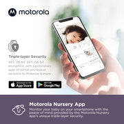 Motorola Baby Monitor VM65-5" WiFi Video Baby Monitor with Camera HD 1080p - Connects to Smart Phone App, 1000ft Long Range, Two-Way Audio, Remote Pan-Tilt-Zoom, Room Temp, Lullabies, Night Vision