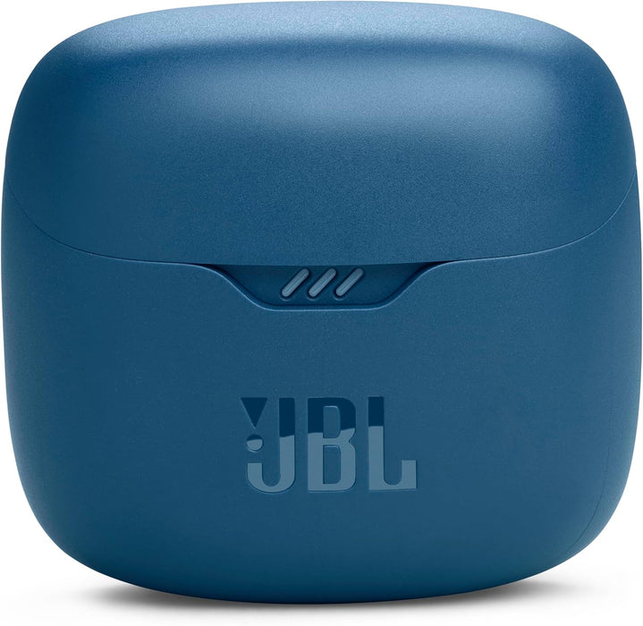JBL Tune Flex True Wireless Noise Cancelling Earbuds, Pure Bass, ANC + Smart Ambient, 4 Microphones, 32H of Battery, Water Resistant & Sweatproof, Comfortable Fit - Blue, JBLTFLEXBLU