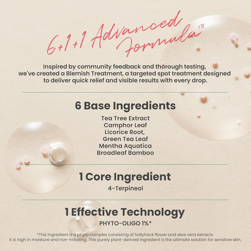 AXIS-Y Spot The Difference Blemish Spot Treatment 15ml - 4-Terpineol 2% Niacinamide AHA BHA Soothes Breakouts & Skin Barrier Repair - Vegan Korean Skin Care Face Serum - 0.50 fl. oz.