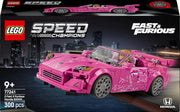 Speed Champions 2 Fast 2 Furious Honda S2000 - Pink Car Toy with Anime-Style Graphics - incl. a Suki Minifigure with a Spanner - Gift For 9+ Year Old Boys, Girls & Adult Movie Fans - 77241