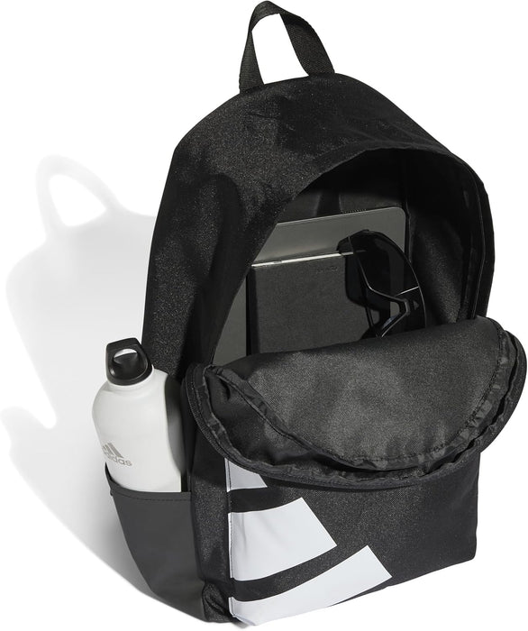 adidas Classic Back-to-School Badge of Sport Backpack, Recycled Polyester, Black