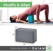 Yoga Block - Supportive Latex-Free EVA Foam Soft Non-Slip Surface for Yoga, Pilates, Meditation (Athenian Blush) (05-64086)