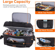 Insulated Cooler Bag, 32/48 Can Large Leakproof Beach Cooler, Lightweight Portable Double Layer Soft-Sided Travel Ice Chest for Camping, Kayaking, Road Trips, Grocery Shopping