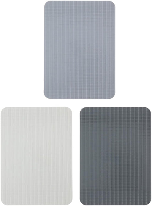 alpina 3 Chopping Board Set - Board - Non-Slip - Flexible - Dishwasher Safe - 20 x 28 cm - Grey
