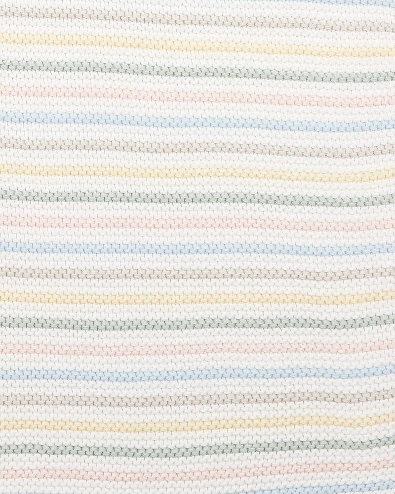 Mamas & Papas Knitted Blanket, Soft Pastel, 70 x 90 cm