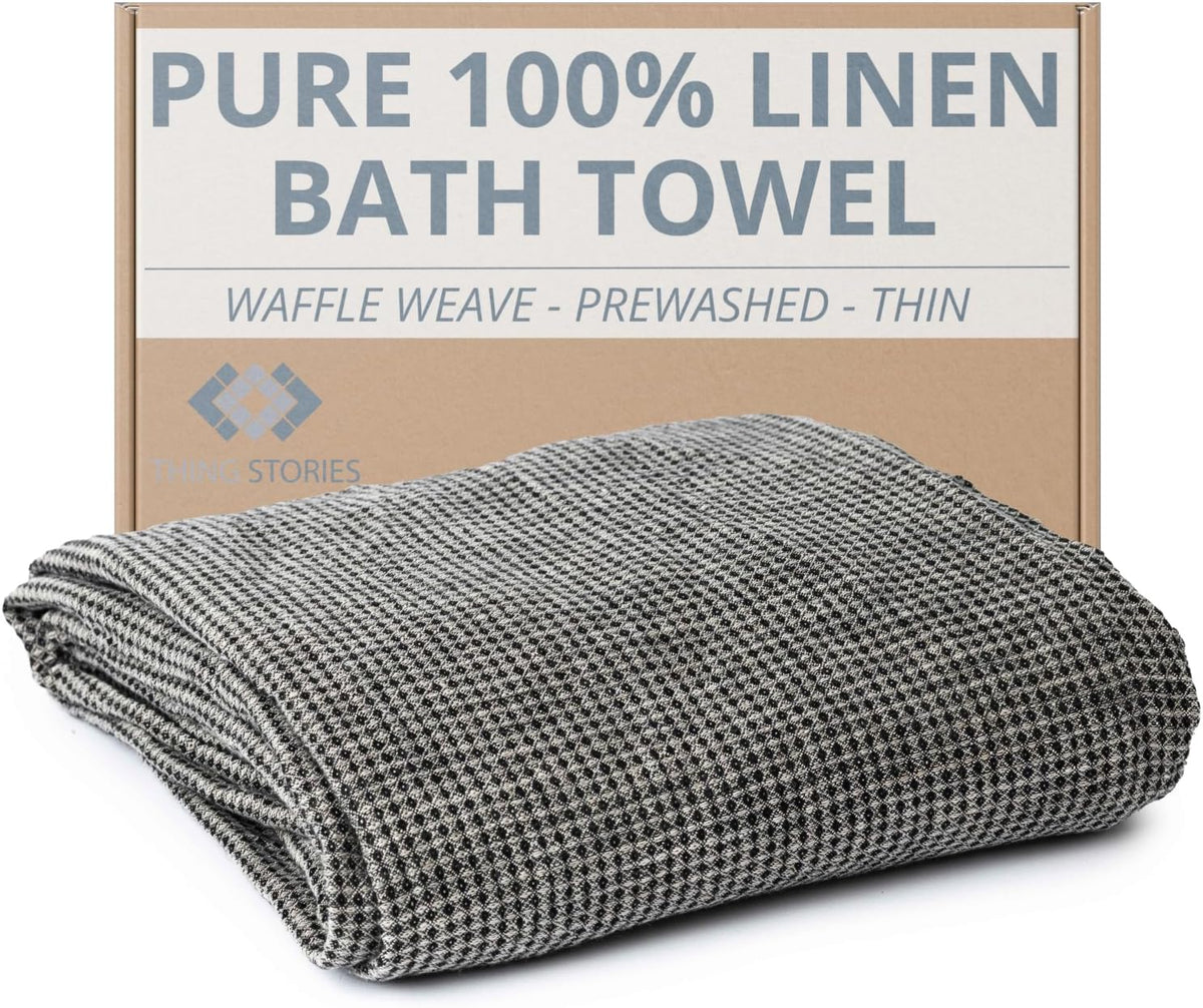 100% Linen Exfoliating Face Cloths - 6-Pack 10x10-inch Reusable Wash Clothes for Your Face - Facial Cleansing Cloth Waffle Weave Natural Fiber Washcloths - Small Face Towels for Women – image 2