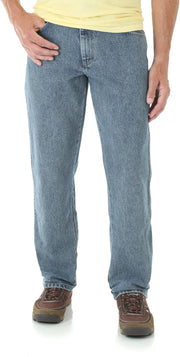 Men's Rugged Wear Stretch Jean Stonewashed Big - Grey Indigo