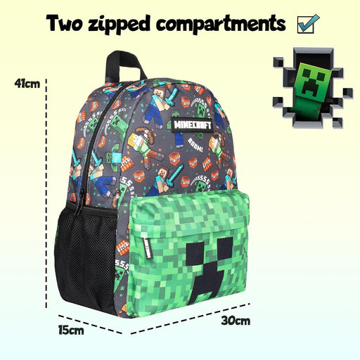 School Backpack for Boys and Girls Large A4 Multicompartment Rucksack Travel Bag with Mesh Pocket and Adjustable Padded Shoulder Straps