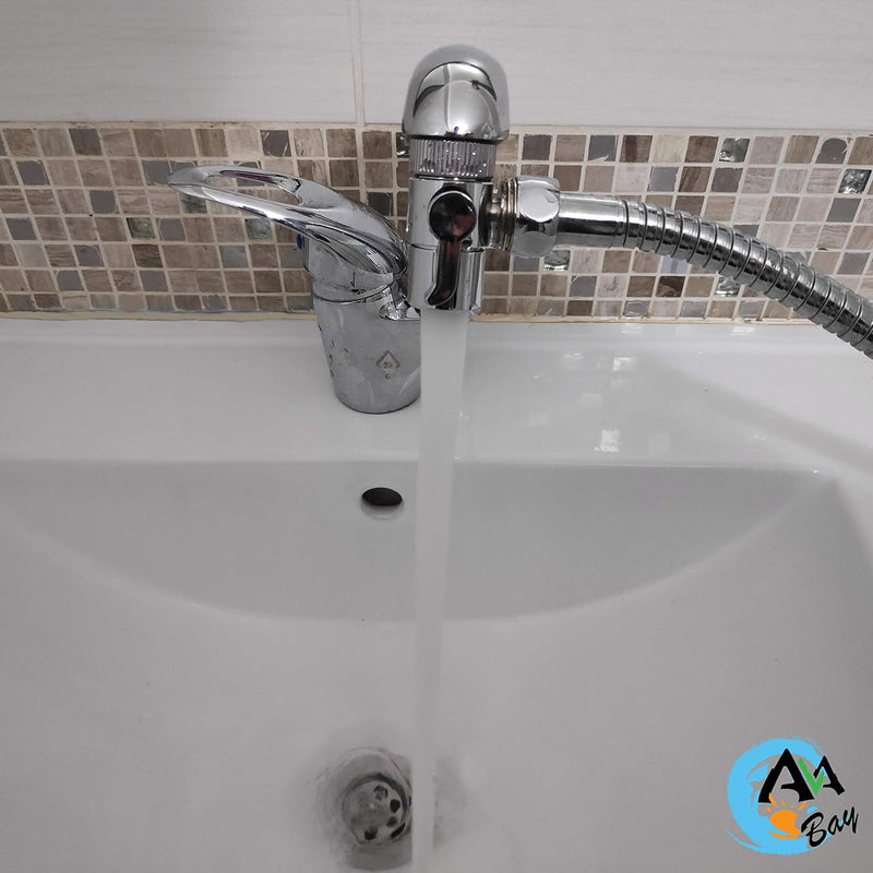 AVAbay 70-Inch Bidet Hose - Long Shower Head Stainless Steel Hose Bathroom Toilet Handheld Showerhead Sprayer Extension Replacement Part with Brass Coupler, Polished Chrome