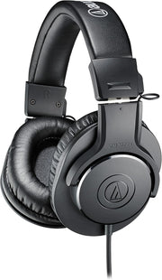 Audio-Technica ATH-M20X Professional Studio Monitor Headphones, Black - Wired