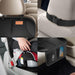 Smart elf Car Seat Protector, 2Pack Seat Protector Protects Child Seats with Thickest Padding and Non-Slip Backing Mesh Pockets for Baby and Pet, Black