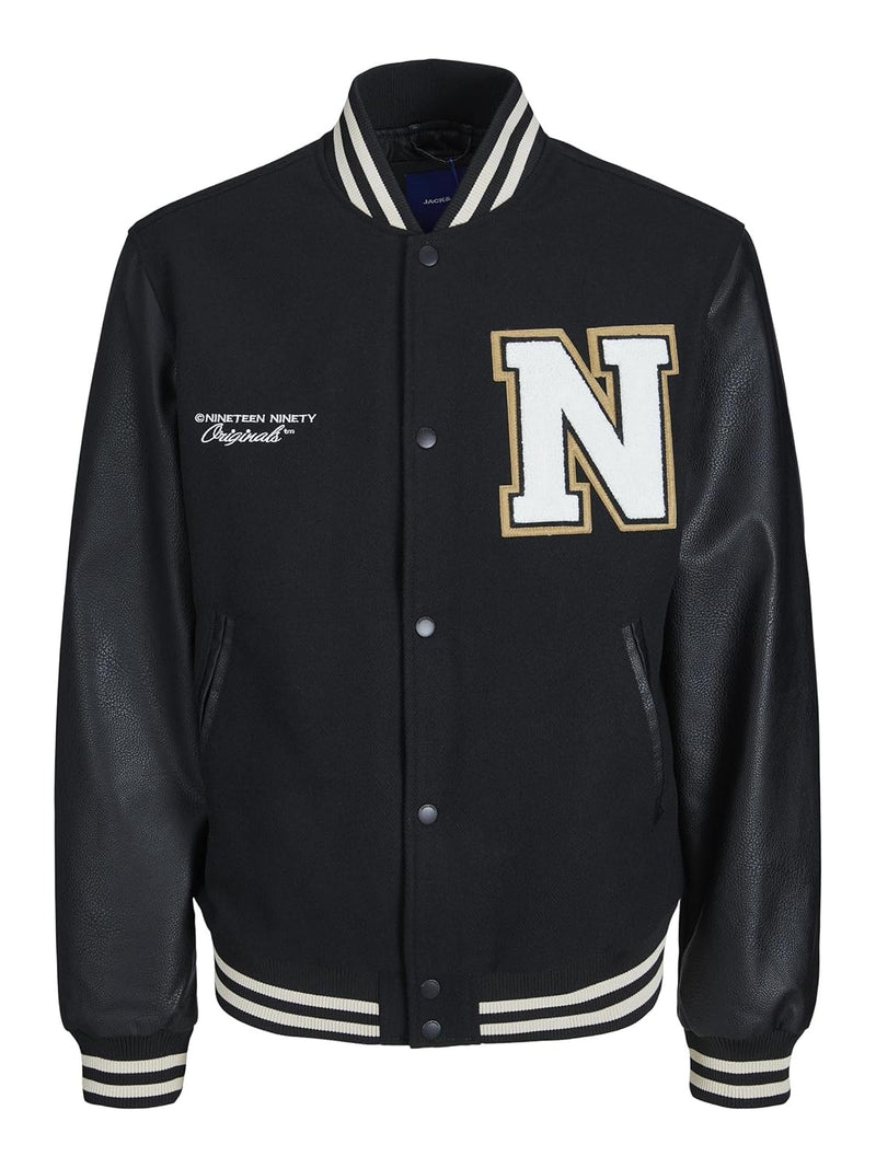 JACK & JONES Men's JORCOLLEGE WOOL BLEND BOMBER NOOS Jacket