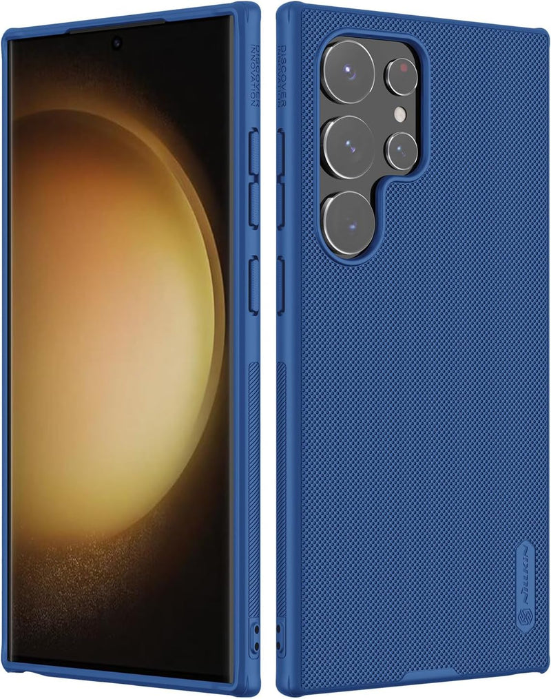 Nillkin Super Frosted Shield Pro Case for Samsung Galaxy S23 Ultra Matte Anti-Slip Protective Cover with Shock Absorption, Raised Lens Guard & Precise Fit Black - ASSORTED