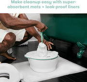 Potty Cleanup Essentials Leak-Proof Potty Liners and Disposable Floor Pads for Potty Training - Potty Cleanup Essentials