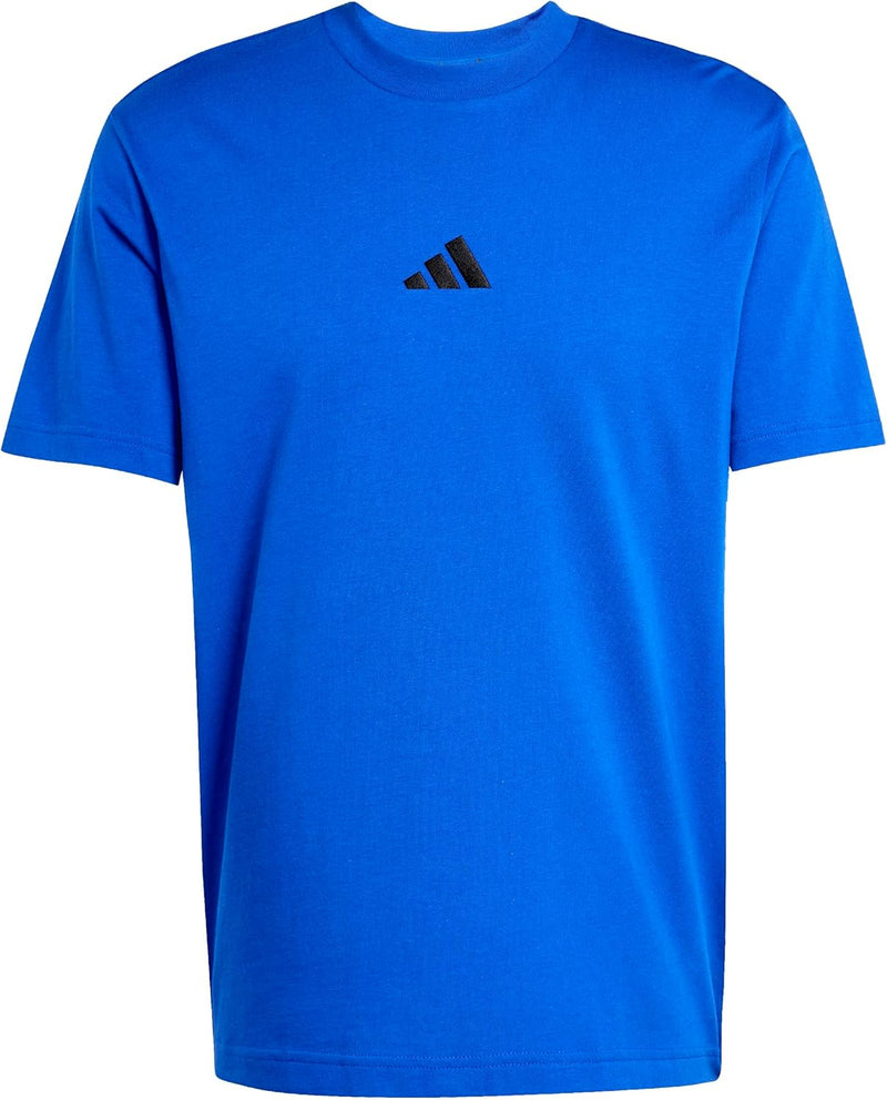 Men's Essentials Small Logo Single Jersey Tee T-Shirt - Blue