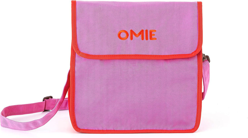 OmieBox Lunch Bag - Washable, Foldable, Durable, WaterResistant Fabric with Interior Pocket and External Bottle Holder.