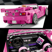 Speed Champions 2 Fast 2 Furious Honda S2000 - Pink Car Toy with Anime-Style Graphics - incl. a Suki Minifigure with a Spanner - Gift For 9+ Year Old Boys, Girls & Adult Movie Fans - 77241