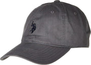 mens U.s Polo Assn. Cotton Adjustable Curved Brim Baseball Cap With Embroidered Small Pony Logo Baseball Cap (pack of 6) - Dark Grey