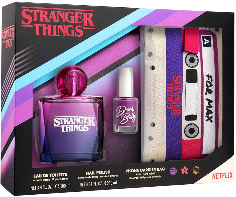 Air-Val Netflix Stranger Things Edt 100 ml + Nail Polish + Mobile Bag Gift Set